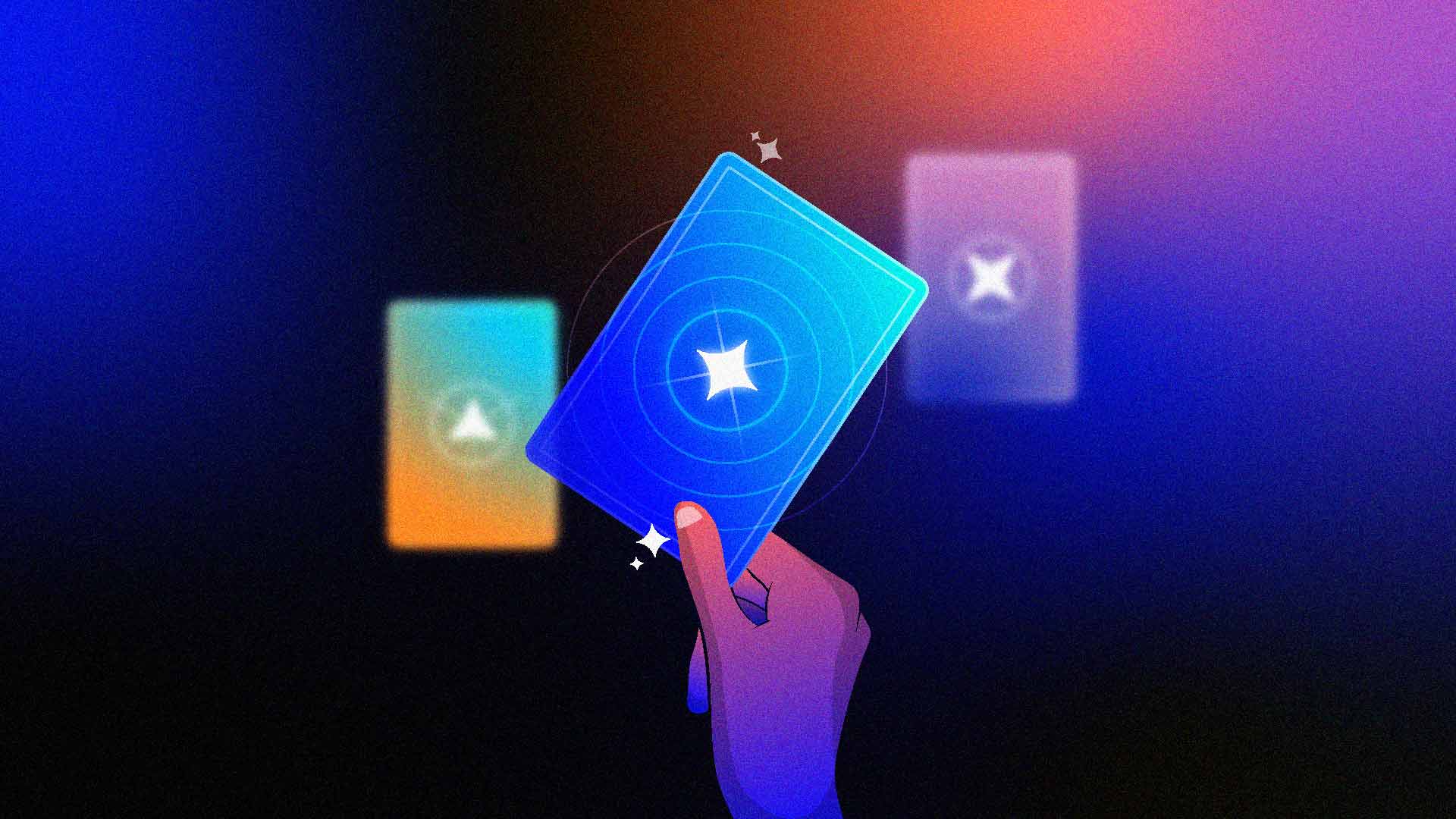 Digital membership card illustration